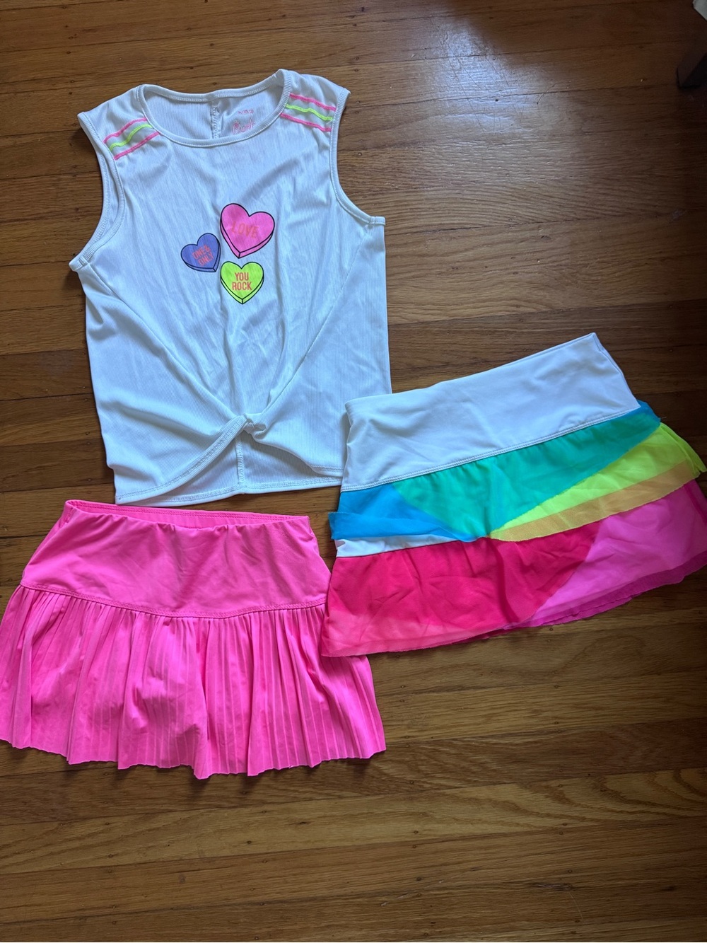 Lucky in Love / 3-piece tennis skirts/tank